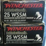 25 WSSM WINCHESTER SUPREME 85 GR. BALLISTIC SILVERTIP - 2 of 4
