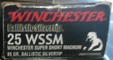 25 WSSM WINCHESTER SUPREME 85 GR. BALLISTIC SILVERTIP - 3 of 4