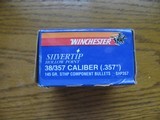 WINCHESTER 38/357 CAL. 145 GR. SILVERTIP BULLETS - 1 of 3