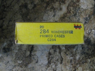 284 Winchester Primed Brass (20 pc. Box) - Image 1 of 2