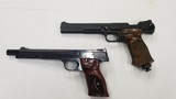 Smith and Wesson Model 41 .22 with matching Smith and Wesson 79g .177 pellet Pistol - 5 of 5