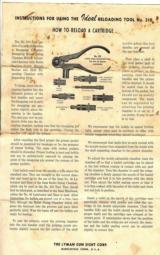 Lyman Early 310 8MM Mauser, in Yellow Box, with dies and papers - 7 of 9