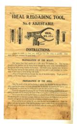 Ideal No. 6 Adjustable Early Boxed 32-40, Die, Accessories, Papers - 8 of 9