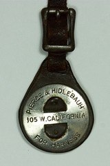EARLY SADDLE HOLSTER MAKER WATCH FOB OKLAHOMA CITY COLT SAA WINCHESTER 1873 1892 - 4 of 8