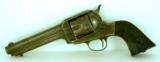 REMINGTON MODEL 1890 REVOLVER IN 44-40 W.C.F. PROBABLE (INDIAN?) POLICE OR MILITARY ISSUE - 1 of 15