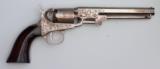 FACTORY ENGRAVED COLT MODEL 1849 POCKET PERCUSSION, 31 CALIBER, 6” BARREL, SILVER PLATED - 2 of 15