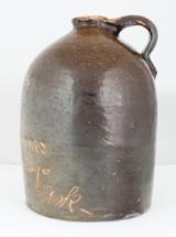RARE FREEMAN’S SALOON, EARLY SCRATCH JUG, WHISKEY POTTERY, HOT SPRINGS, GARLAND CO., ARKANSAS AR - 5 of 9