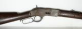 EARLY WINCHESTER 1873 (73) 1ST MODEL RIFLE, 44-40 WIN CALIBER, SPECIAL ORDER 28” BARREL, ORIGINAL THUMBPRINT DUST COVER, SHIPPED 1876 - 4 of 15