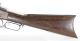 EARLY WINCHESTER 1873 (73) 1ST MODEL RIFLE, 44-40 WIN CALIBER, SPECIAL ORDER 28” BARREL, ORIGINAL THUMBPRINT DUST COVER, SHIPPED 1876 - 5 of 15