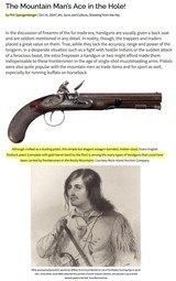 1780 S HIGH QUALITY H. W. MORTIMER SINGLE SHOT FLINTLOCK DUELING PISTOL, FRONTIERMAN S BACKUP DEFENSE WEAPON, BELT PISTOL, 60 CALIBER BORE
