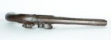 1780’S HIGH QUALITY H. W. MORTIMER SINGLE SHOT FLINTLOCK DUELING PISTOL, FRONTIERMAN’S BACKUP DEFENSE WEAPON, BELT PISTOL, 60 CALIBER BORE - 7 of 15