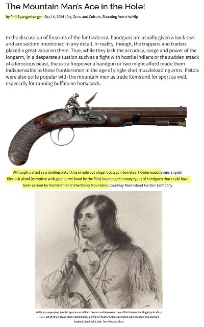 1780’S HIGH QUALITY H. W. MORTIMER SINGLE SHOT FLINTLOCK DUELING PISTOL, FRONTIERMAN’S BACKUP DEFENSE WEAPON, BELT PISTOL, 60 CALIBER BORE