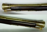 1780’S SUPERIOR CONDITION ARCHER ORIGINAL FLINTLOCK BRASS BARRELED BLUNDERBUSS, STAGE COACH GUN, PERSONAL PROTECTION, 90 CALIBER BORE (6.27 GAUGE) - 6 of 15