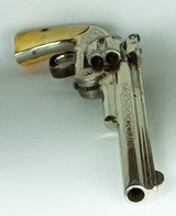 RARE ENGRAVED 2ND MODEL NO 3 SMITH & WESSON AMERICAN, 8” BARREL X 44 AMERICAN, IVORY, KNOWN FAMILY PROVENANCE - 13 of 15