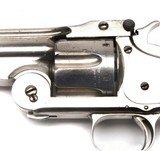 RARE HIGH CONDITION 2ND MODEL NO 3 SMITH & WESSON AMERICAN, 8” BARREL X 44 RUSSIAN, NICKEL, WALNUT, SOME KNOWN HISTORY - 3 of 14