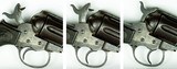 EARLY 1890’S PRODUCTION 38 COLT MODEL 1877 DA “LIGHTNING” 4-1/2” BARREL, NICE ORIGINAL CHECKERED RUBBER GRIPS, FACTORY LETTER - 12 of 15