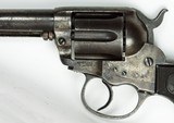 EARLY 1890’S PRODUCTION 38 COLT MODEL 1877 DA “LIGHTNING” 4-1/2” BARREL, NICE ORIGINAL CHECKERED RUBBER GRIPS, FACTORY LETTER - 3 of 15