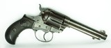 EARLY 1890’S PRODUCTION 38 COLT MODEL 1877 DA “LIGHTNING” 4-1/2” BARREL, NICE ORIGINAL CHECKERED RUBBER GRIPS, FACTORY LETTER - 2 of 15