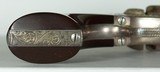 FACTORY ENGRAVED COLT MODEL 1849 POCKET PERCUSSION, 31 CALIBER, 6” BARREL, SILVER PLATED, CASED WITH ACCESSORIES - 9 of 15