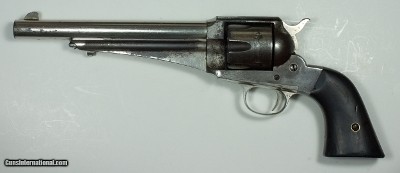 REMINGTON MODEL 1875 REVOLVER 44-40 X 7-1/2”, POSSIBLE INDIAN POLICE GUN, KNOWN HISTORY SALOON OPERATOR