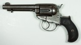 EARLY 1900’S PRODUCTION 38 COLT MODEL 1877 DA “LIGHTNING” 4-1/2” BARREL, “TOBACCO GUN” FACTORY LETTER, SOLD TO LIGGETT & MYERS - 1 of 15