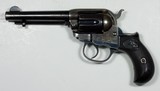 HIGH CONDITION EARLY 1900’S PRODUCTION 38 COLT MODEL 1877 DA “LIGHTNING” 4-1/2” BARREL, FACTORY LETTER, SOLD TO WITTE HDWE CO.