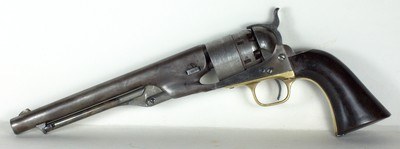 ORIGINAL COLT PERCUSSION MODEL 1860 ARMY CIVIL WAR AND ELLSWORTH, KANSAS SHERIFF’S GUN - Image 1 of 13