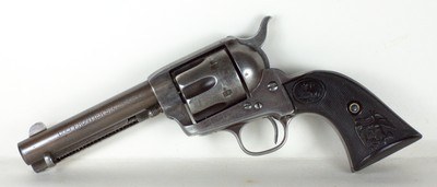 COLT SAA SINGLE ACTION ARMY 1st GEN 44-40 X 4-3/4” BBL, SHIPPED TO FORT SMITH, ARKANSAS 1894, NEAR VIOLENT OKLAHOMA INDIAN TERRITORY - Image 1 of 13