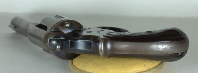 RARE ANTIQUE 45 COLT MODEL 1878 DOUBLE ACTION SHERIFF’S MODEL 3-1/2” BARREL WITH EL PASO, TEXAS HOLSTER. - Image 5 of 13