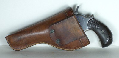 RARE ANTIQUE 45 COLT MODEL 1878 DOUBLE ACTION SHERIFF’S MODEL 3-1/2” BARREL WITH EL PASO, TEXAS HOLSTER. - Image 12 of 13