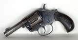 RARE ANTIQUE 45 COLT MODEL 1878 DOUBLE ACTION SHERIFF’S MODEL 3-1/2” BARREL WITH EL PASO, TEXAS HOLSTER. - Image 1 of 13