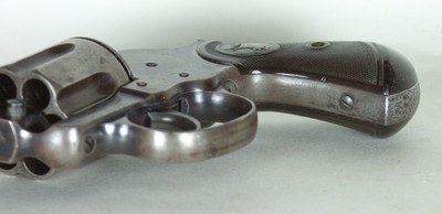 RARE ANTIQUE 45 COLT MODEL 1878 DOUBLE ACTION SHERIFF’S MODEL 3-1/2” BARREL WITH EL PASO, TEXAS HOLSTER. - Image 8 of 13