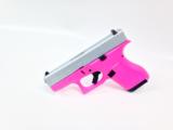 Hot Pink and Stainless Steel Glock 42 .380ACP - 1 of 1