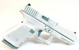 For Sale: NIB Glock 19C Gen4 White with Diamond Blue Accents - 2 of 3