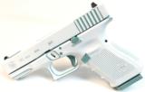 For Sale: NIB Glock 19C Gen4 White with Diamond Blue Accents - 1 of 3