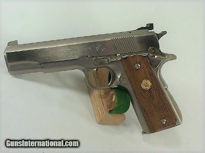 COLT SERVICE MODEL ACE 22LR IN RARE ELOCTLESS NICKEL