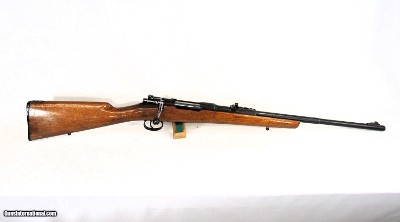 SPANISH MAUSER 7X57 SPORTER. BLUED OVER SOME EXTERNAL PITTING. STRONG BORE WITH SOME LIGHT PITTING.