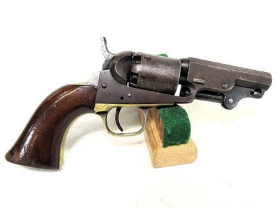 COLT 1849 POCKET WITH RARE 3” BARREL AND SHORT RAMMER ASSEMBLIE.