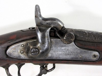 COLT MODEL 1861 3 BAND MUSKET .58 CAL. DATED 1863. - Image 3 of 25