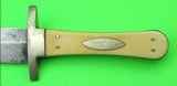 Original Antique Bowie knife Gold-Rush 1840’s Era Pre Civil War Sheffield maker Westa - 7 of 14