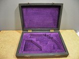 1960’s Vintage Colt Diamondback Revolver French Fitted Velvet Presentation Case - 2 of 7