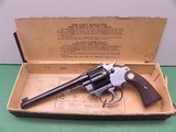 Colt .22 Police-Positive Target 1925 Revolver Transition G to C with Scarce Narrow Grip & Box CR