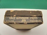 Vintage 1908 Colt .25 Automatic Pistol empty Box, Pamphlet & Brush - 3 of 8