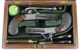 William & John Rigby Matched Pair Double Barrel Percussion Pistols, W/Folder Knife, Case
- 3 of 13