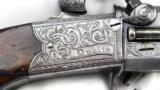 William & John Rigby Matched Pair Double Barrel Percussion Pistols, W/Folder Knife, Case
- 5 of 13