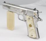 COLT GOVERNMENT, 1911A1, POLISHED SS, ENGRAVED,- 19 of 22