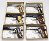 COLT 1911, (6) WWI &WWII COMMEMORATIVES, All Matching Numbers,
- 2 of 24
