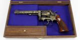 SMITH & WESSON, MODEL 17-3, LNEW, BLUE W/ENGRAVED 24KT GOLD- 24 of 25