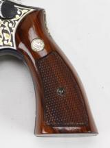 SMITH & WESSON, MODEL 17-3, LNEW, BLUE W/ENGRAVED 24KT GOLD- 7 of 25