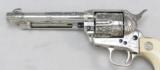 COLT SAA, ENGRAVED,NICKEL FINISH, 5 1/2"
357MAG - 8 of 24